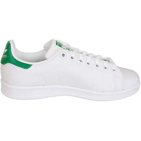 adidas stan smith s82253 weiß grün strukturiertes leder damen herren|Stan Smith · Obermaterial Aus Leder .